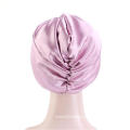 UNIQ Silk Satin Sleep Hair Care Night Bonnet with Elastic Stay On Head